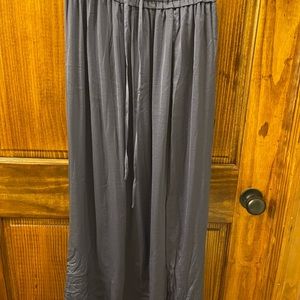 Blue stretch waist skirt